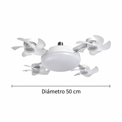 VENTILADOR LED E27 2 EN 1